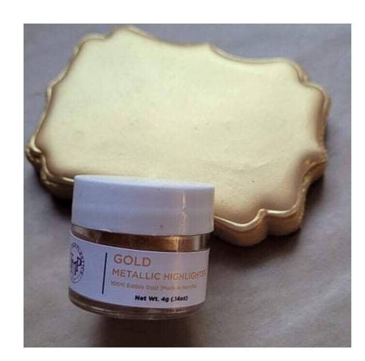 EDIBLE Gold Metallic Highlighter, 4g