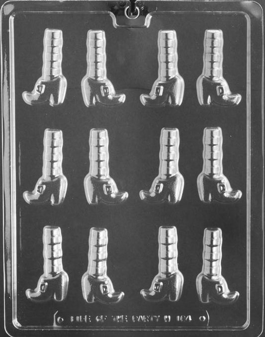 Witch Feet Cupcake Topper Mold, .2oz