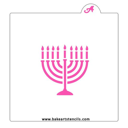 Hanukkah Menorah Cookie Stencil