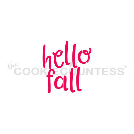 Hello Fall Stencil