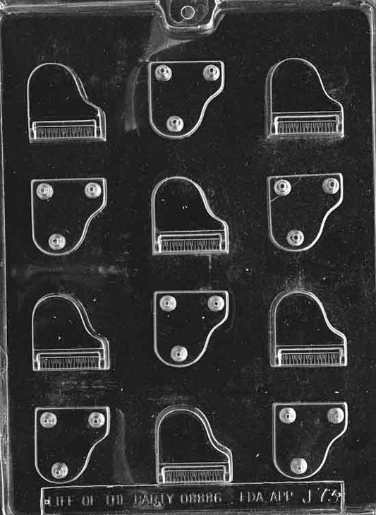 Small 3D Piano 2pc Mold