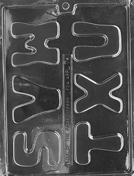 Letters Mold S, T, U, V, W, X
