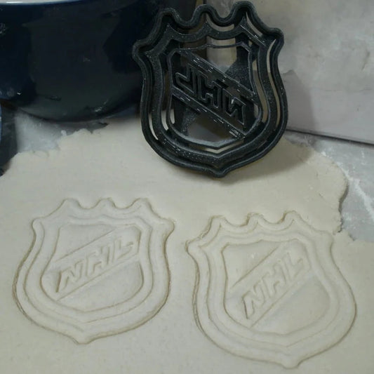 NHL Hockey Logo Plastic Cookie Cutter