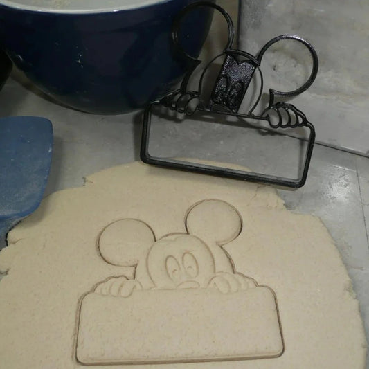 Mickey Mouse Peek A Boo Banner Plastic Cookie Cutter