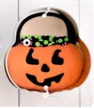 Pumpkin Bucket Cookie Cutter, 3"