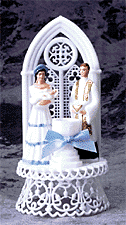 Church Baptism Ornament, Pink