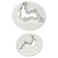 Reindeer Plastic Cutter Set, 2 Piece 1” and 1-1/2” cutters