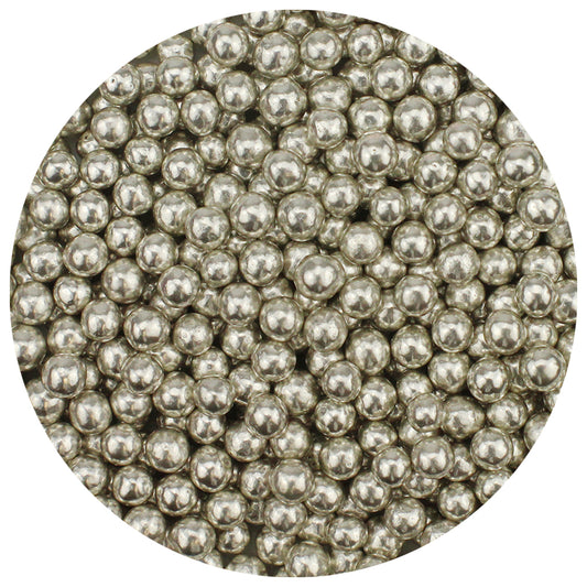 Dragees Silver, #1 (4mm), 3.7oz