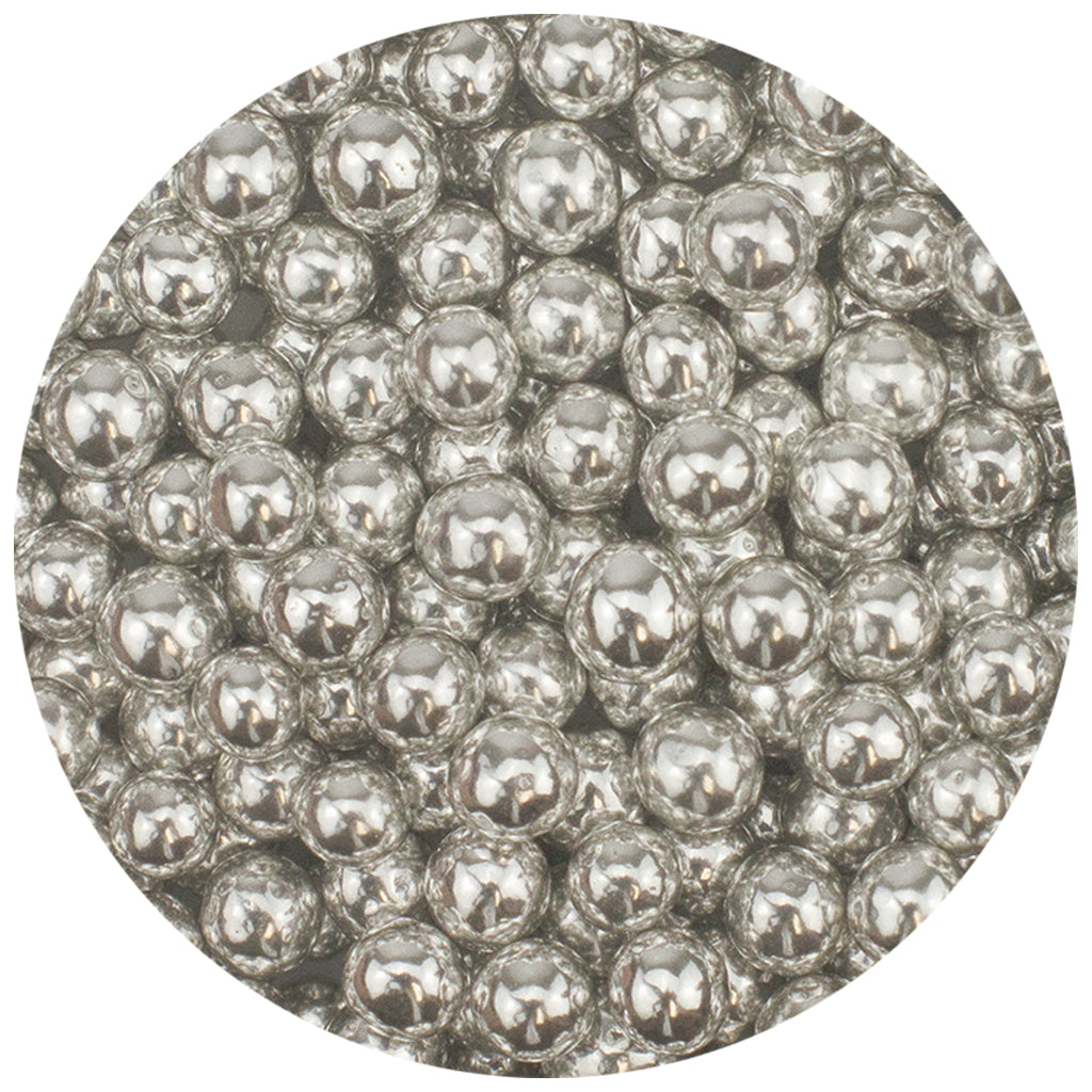 Dragees Silver, #2 (5mm), 3.7oz