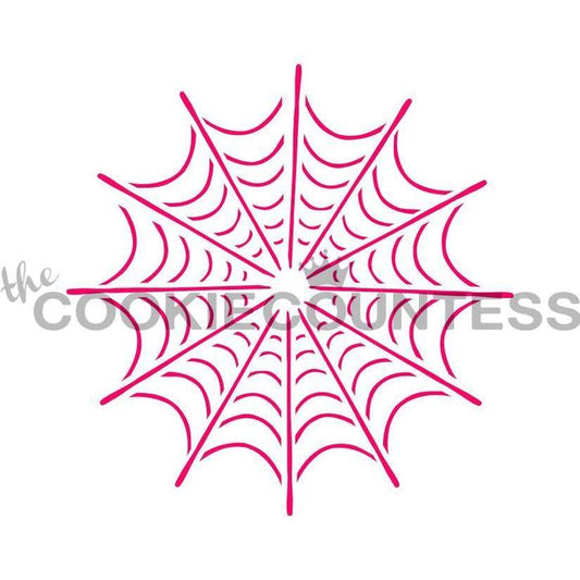Single Spider Web Stencil