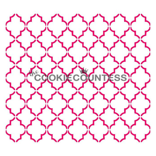 Small Quatrefoil Stencil