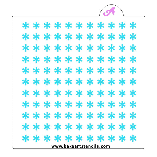Sprinkle Art Stencil, Snowflake