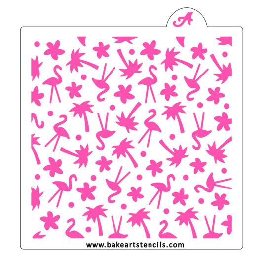 Summer Confetti Pattern Cookie Stencil