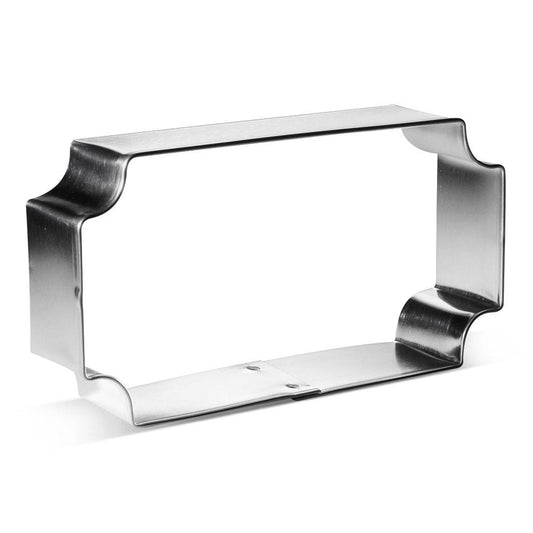 Ticket / Plaque Cookie Cutter, 3.75"