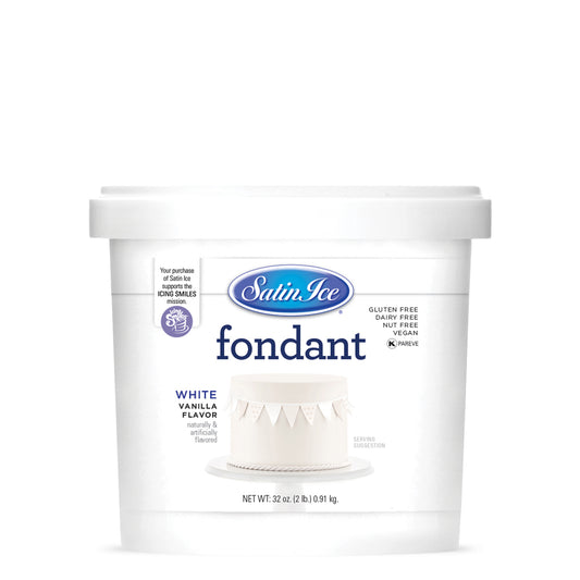 White Satin Ice Fondant, 2lb