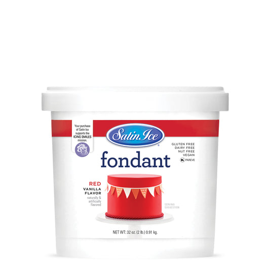 Red Satin Ice Fondant, 2lb