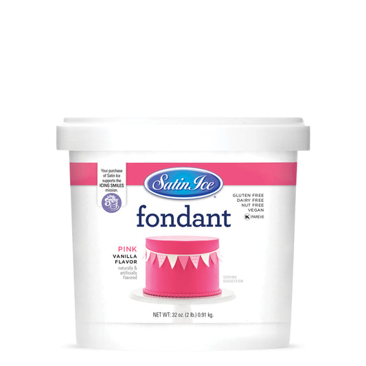 Pink Satin Ice Fondant, 2lb