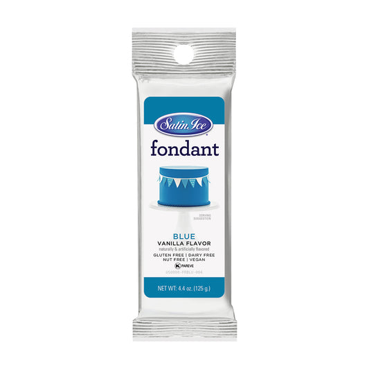 Blue Satin Ice Fondant, 4.4oz