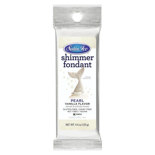 Pearl Shimmer Satin Ice Fondant, 4.4oz
