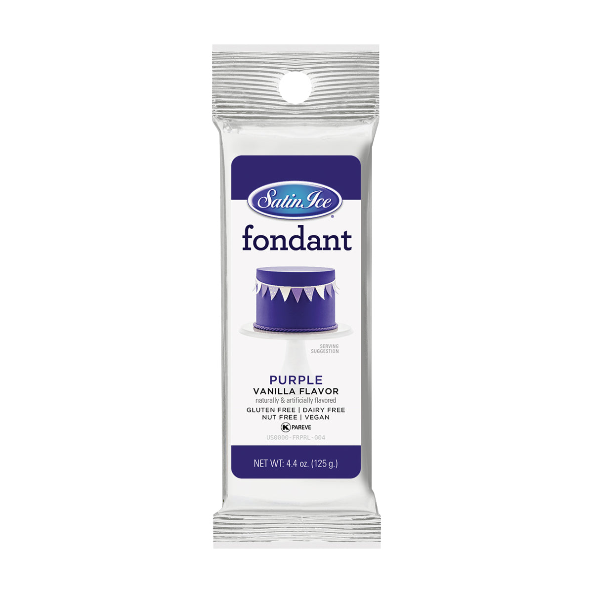Purple Satin Ice Fondant, 4.4oz