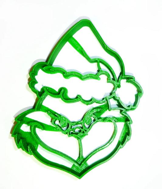 Grinch Head Plastic Cookie Cutter