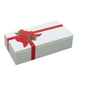 Ribbon & Holly Box, 1/4 lb, 1 Piece