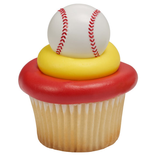 Baseball Rings, 8 Pack