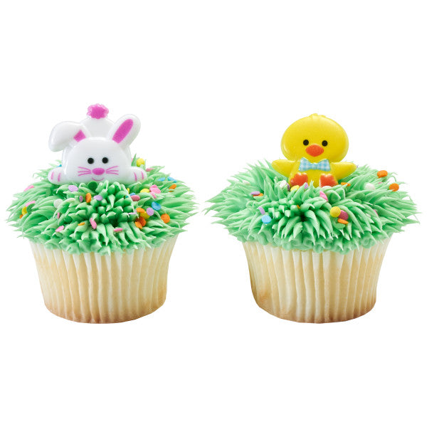 Duck & Bunny Rings, Assorted, 8 pack
