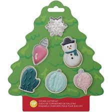 Mini Christmas Cookie Cutter Set, 6 Piece