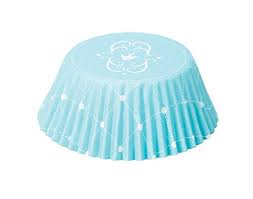 Foil Lined Bake Cup, Elegant Blue, 32 pack