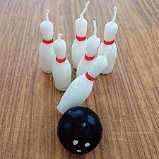 Bowling Ball & Pins Candles