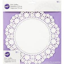 Greaseproof Doilies, 10", 10 Pack