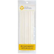 Lollipop Sticks, 8", 25 Pack