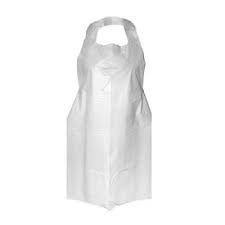 White Plastic Apron, 24" x 42"