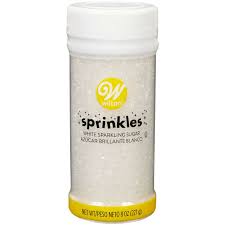 Sparkling Sugar, White, 8oz