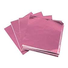 Pink Candy Foil, 3x4 Sheets, 125 Pack