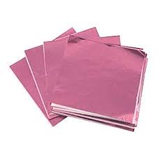 Pink Candy Foil, 3x3 Sheets, 125 Pack
