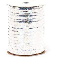 Silver Glitter Ribbon, 100yd