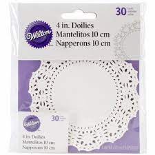 White Doilies, 4", 30 Pack