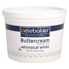 Buttercream Icing White, Celebakes 3.5 lbs