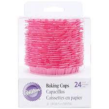 Ruffle Cup, Pink, 24 Pack