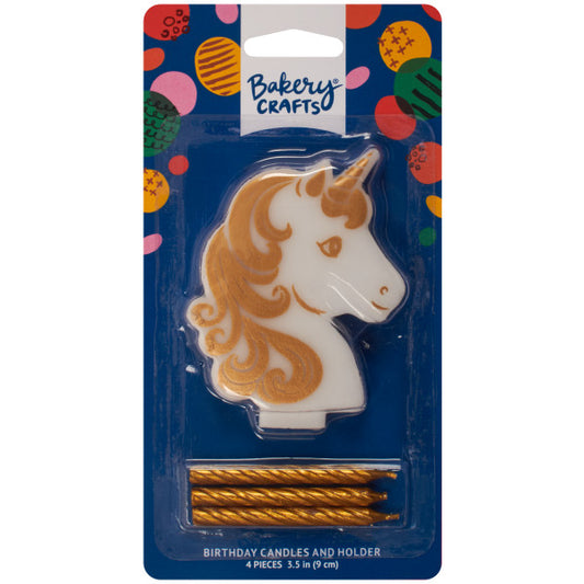 Golden Unicorn Candle Holder