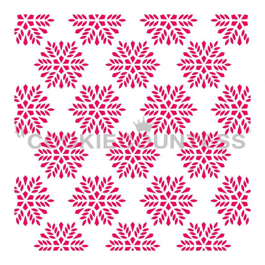 Snowflakes Background Stencil