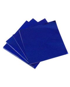 Dark Blue Candy Foil, 4x4 Sheets, 125 Pack