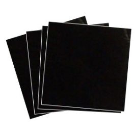 Black Candy Foil, 4x4 Sheets, 125 Pack