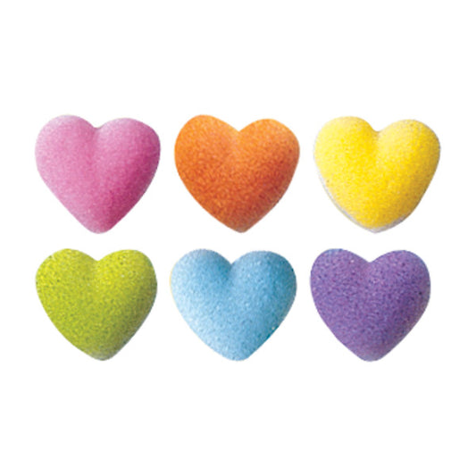 Sugar Mini Heart Charms, 21 Pack