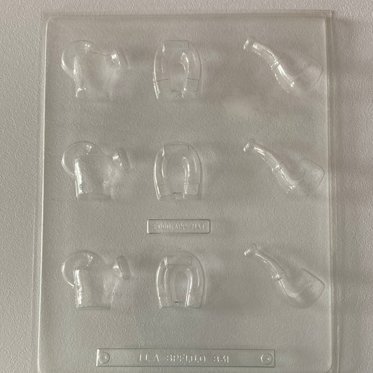 Pipe, Watercan, Horseshoe, Bite Size Pieces Mold