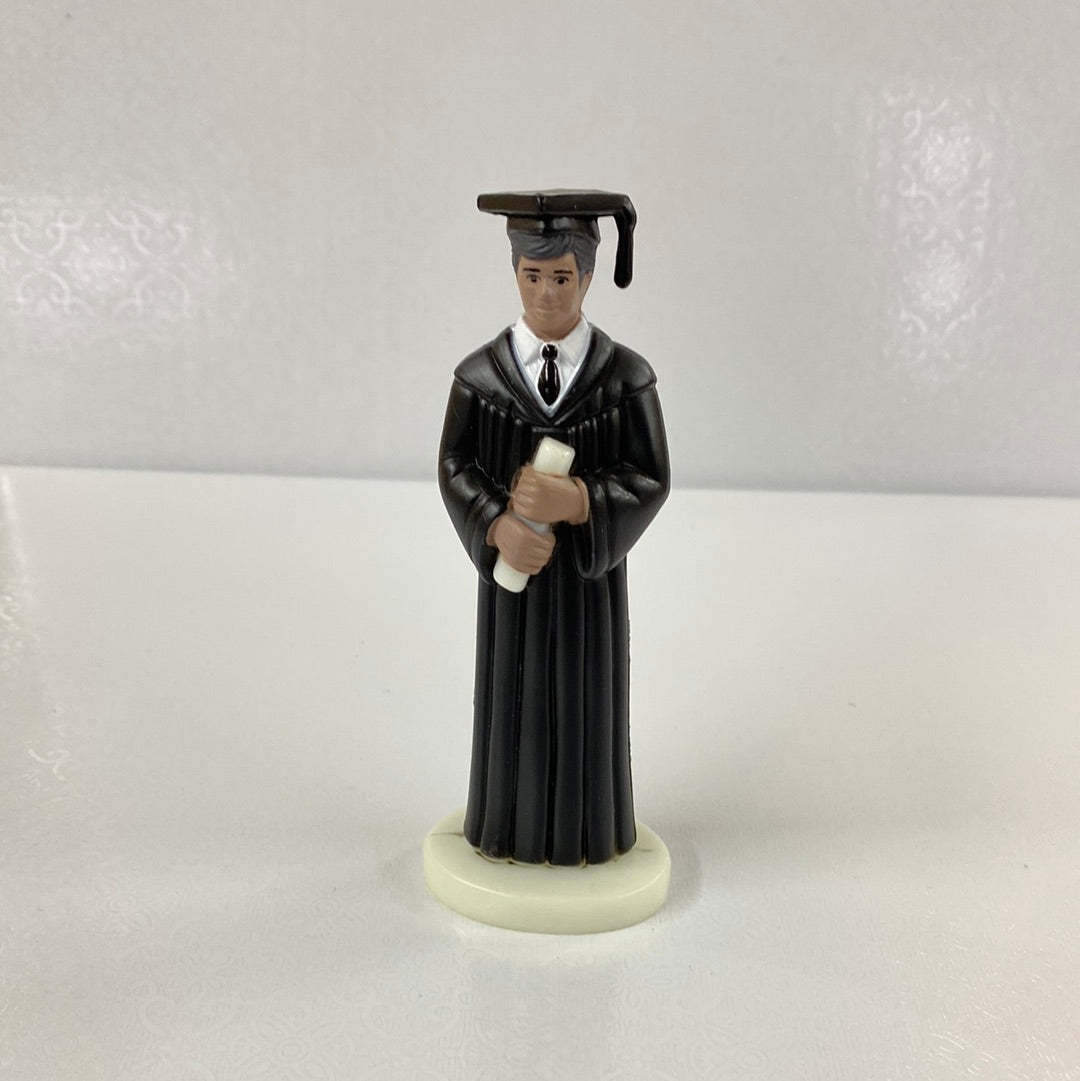 Ethnic Graduate Boy, Black Robe