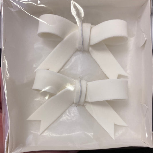 White Ribbons, Pastillage, 2 Pack
