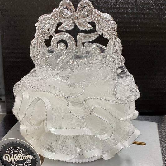 25th Anniversary Cake Top
